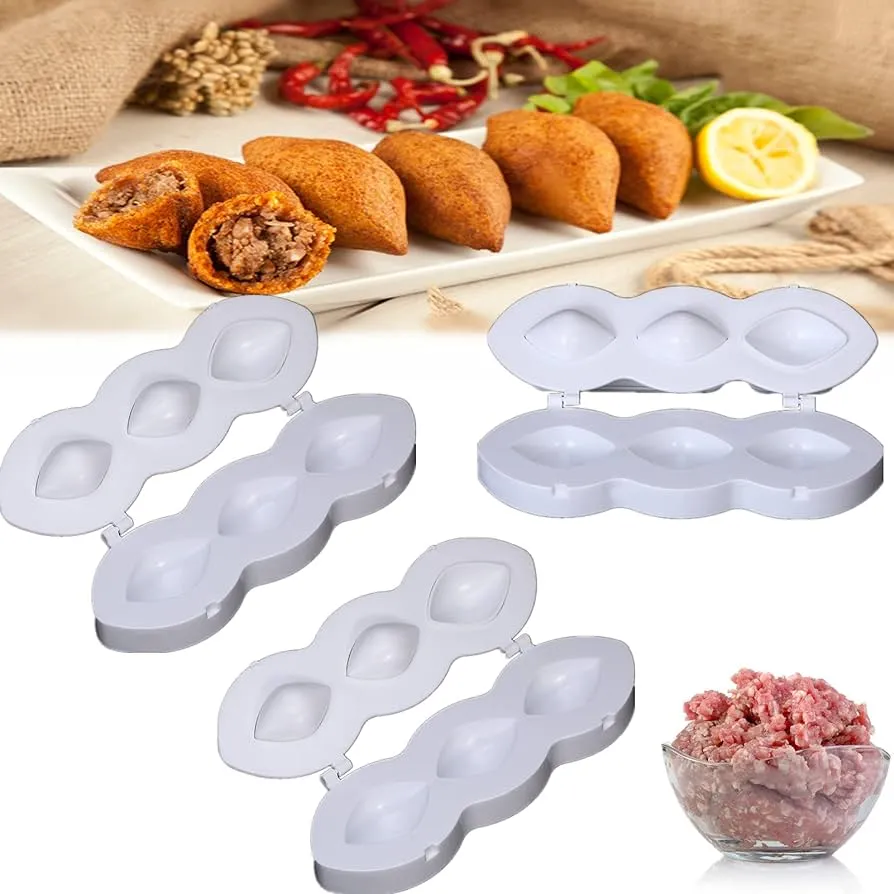 Plastic Durable Diy Plastic Meatball Mould Meatball Press Kitchen Cooking Tools for Making Fried Kibbeh Cake Mold