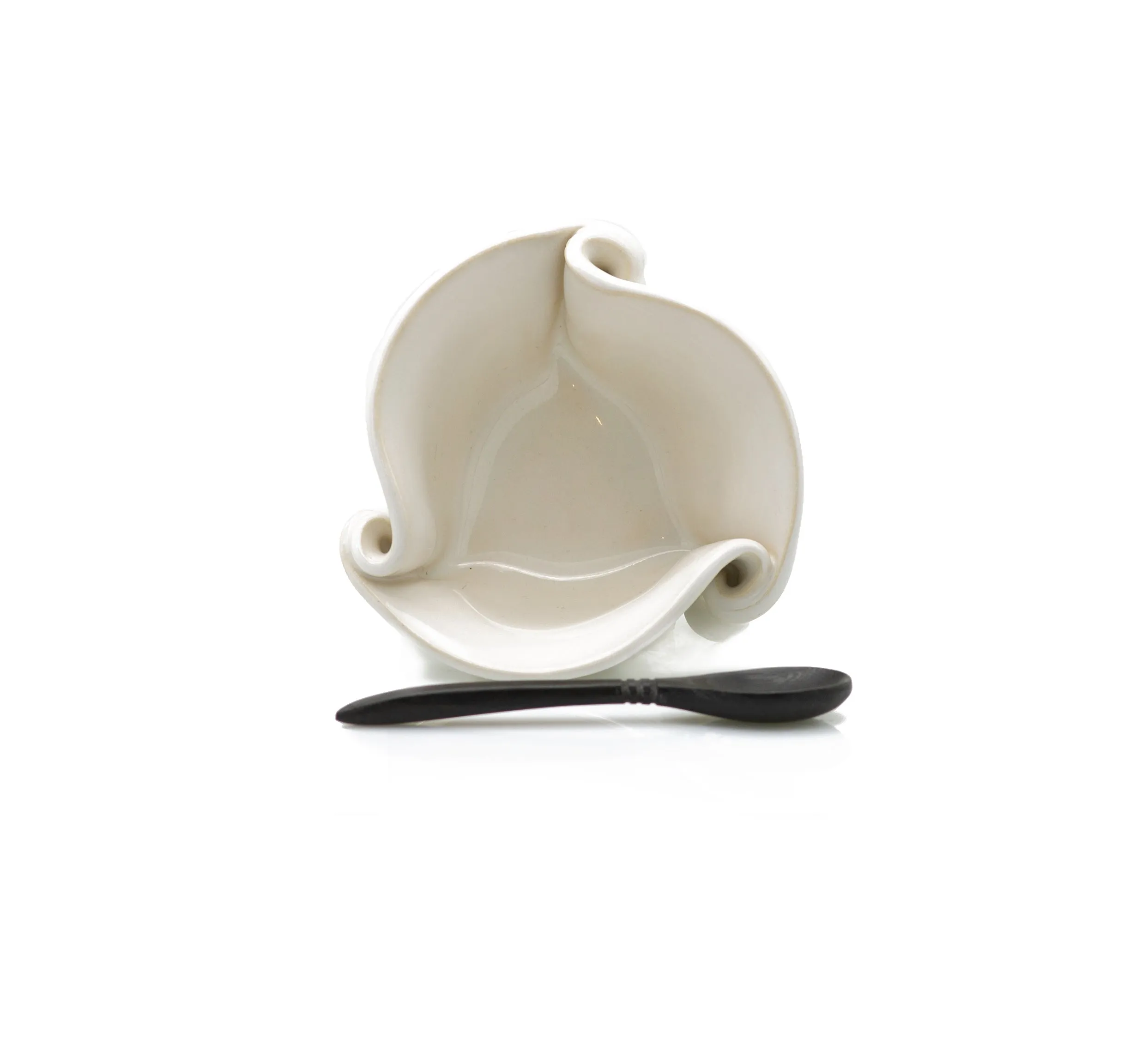 Porcelain Swirl Tiny Pot