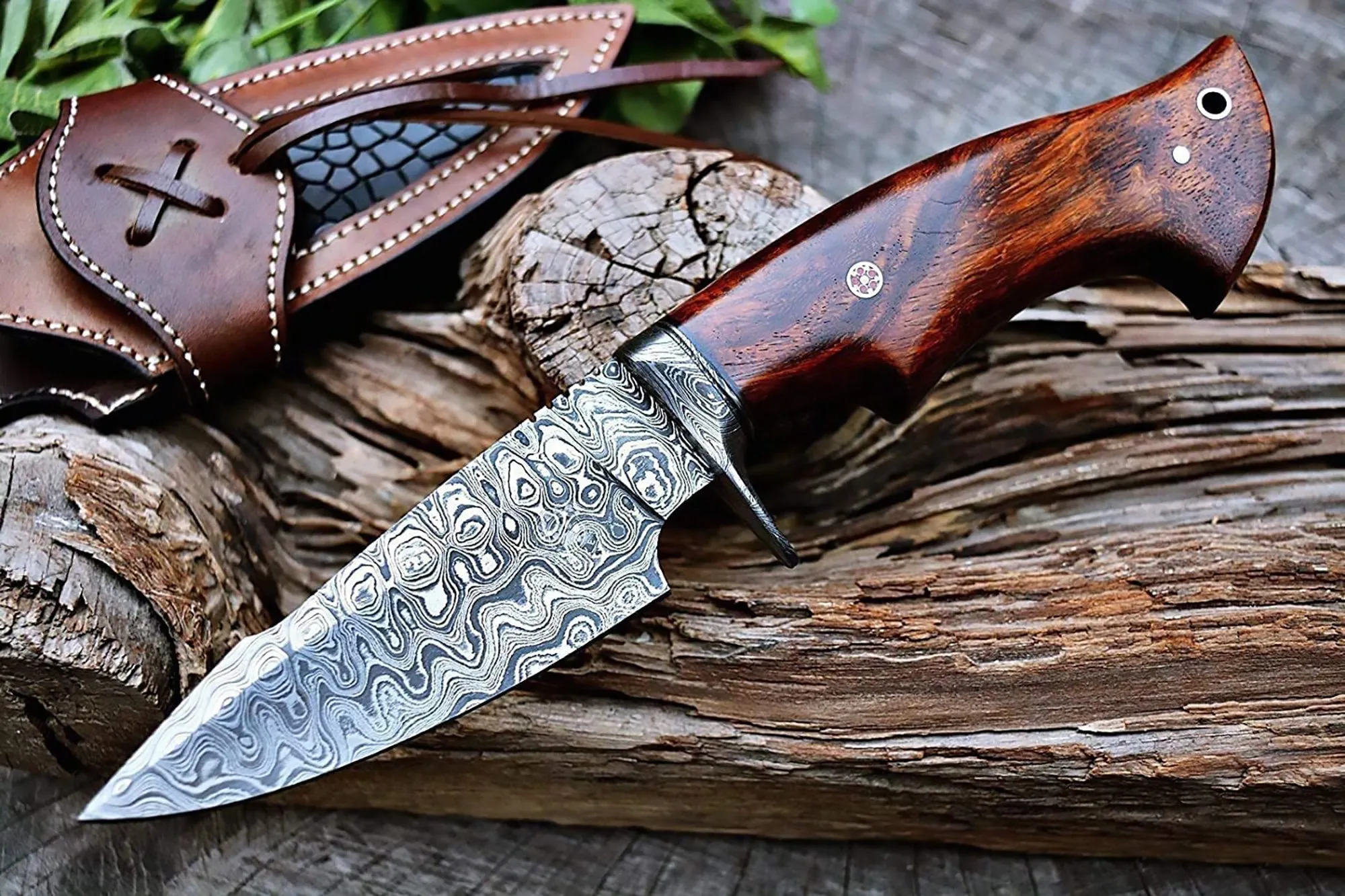 Predator Hunter Damascus Knife