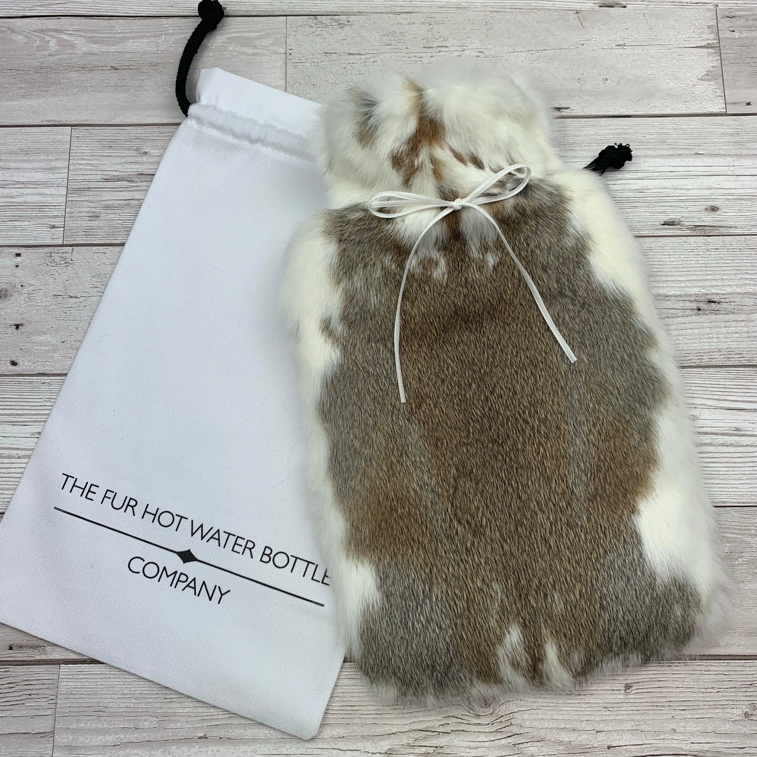 Premium Luxury Rabbit Fur Hot Water Bottle | Quiet Luxury