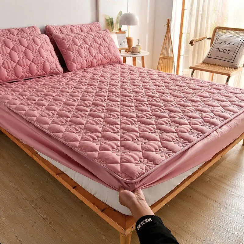 Quilted Thicken Mattress Protector Cover for King Size Bed