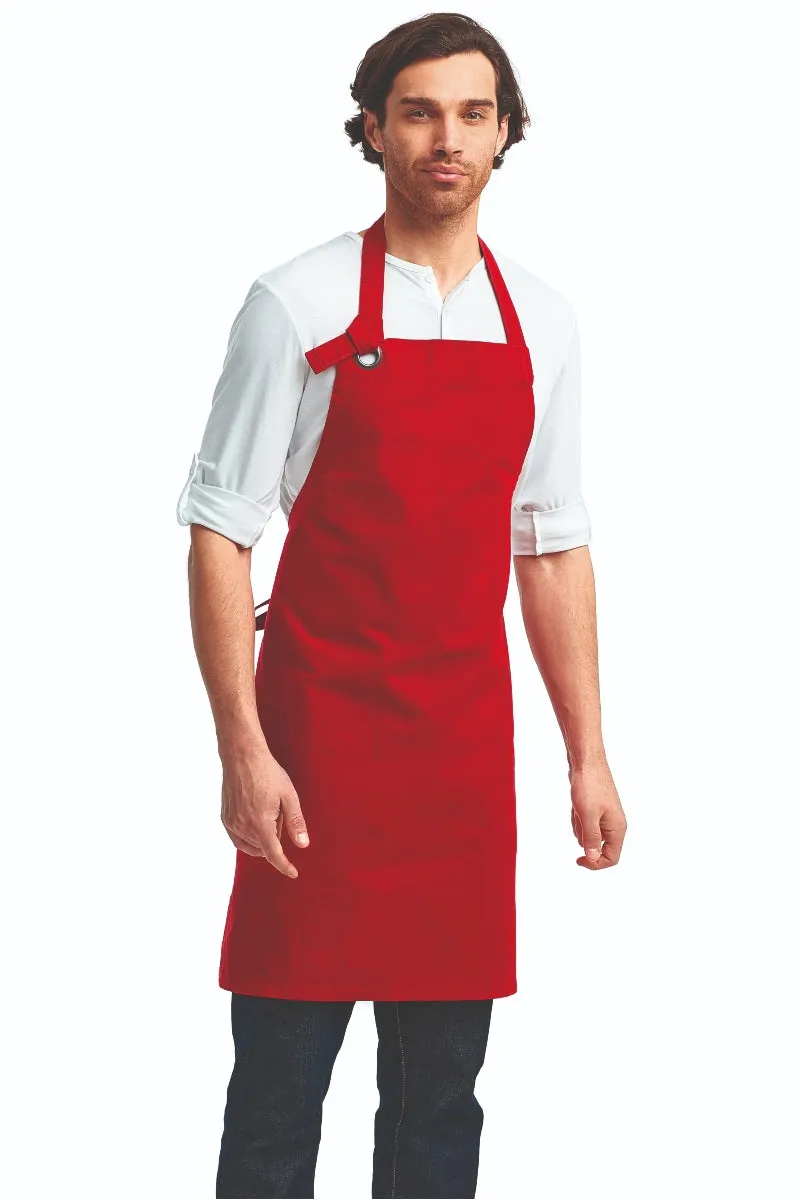 "Calibre" Heavy Cotton Canvas Adjustable Bib Apron (No Pockets)