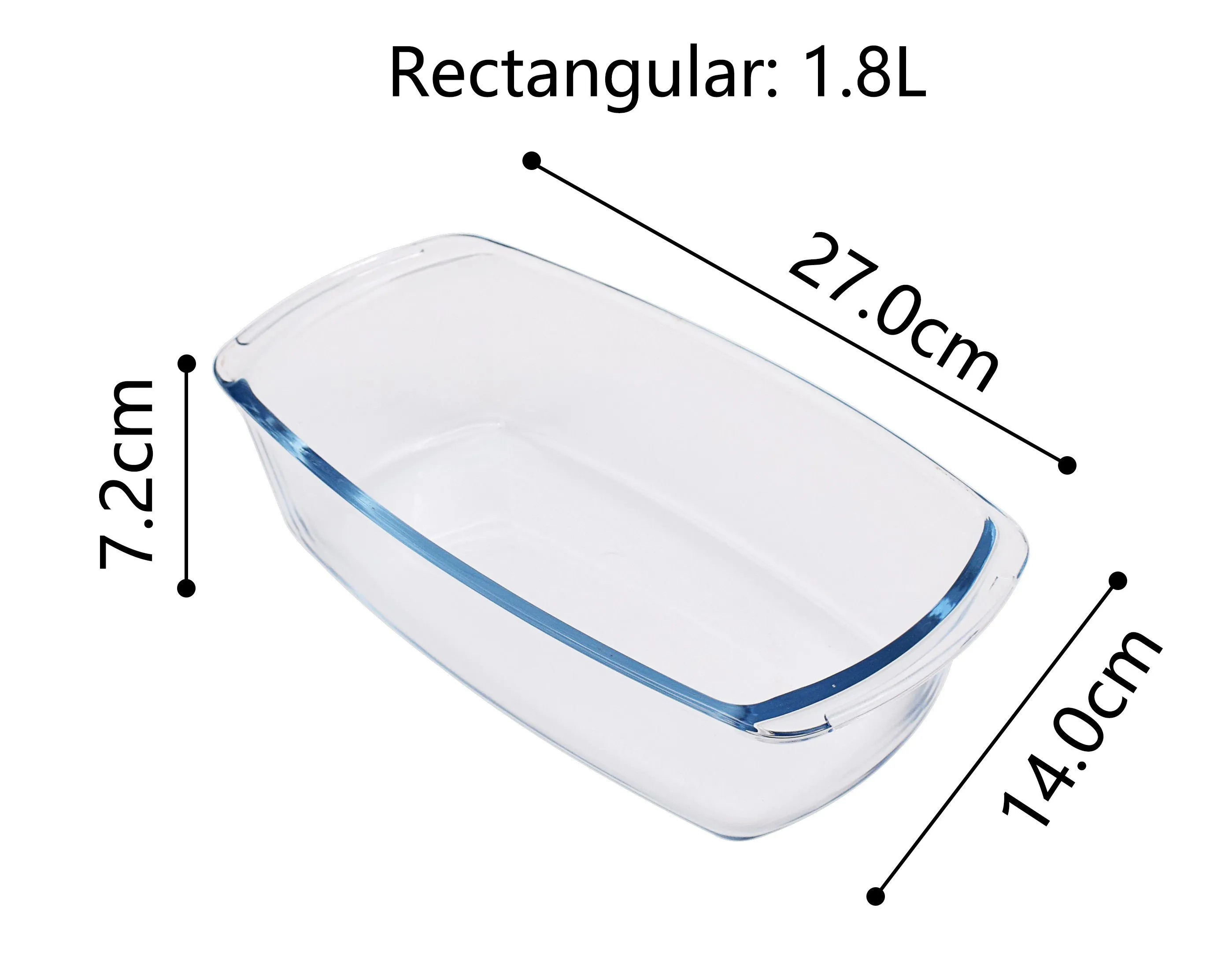 Rectangular Glass Baking Dish 1.8L