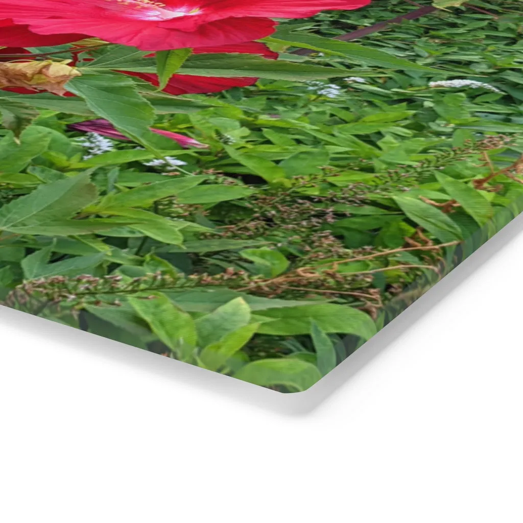 Red Flowers Cutting Board