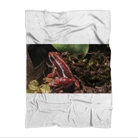 Red Frog Sublimation Throw Blanket