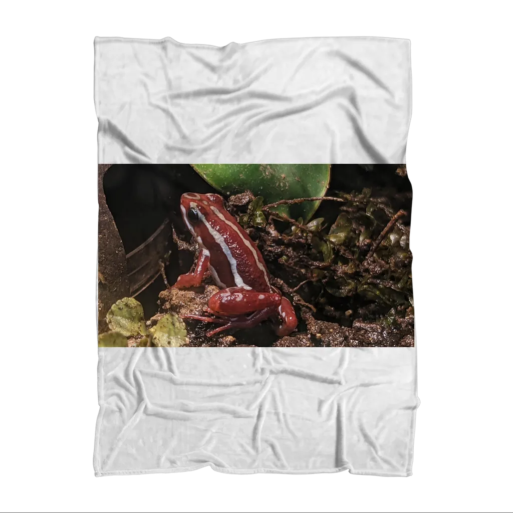 Red Frog Sublimation Throw Blanket