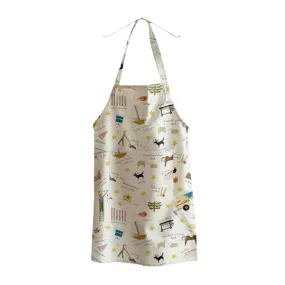 Red Tractor Design Christmas In Australia Toss Cotton Apron