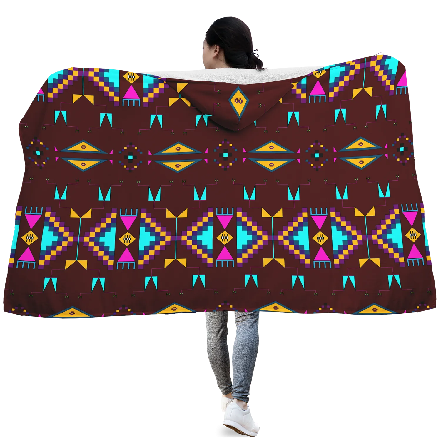 Rite of Passage Pemmican Berry Hooded Blanket