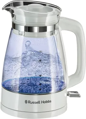 Russell Hobbs Classic 1.7l 3kw Glass Kettle - White