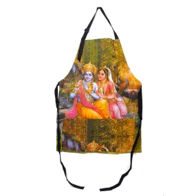 Screen Printed Apron, Radha and Krishna