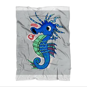 Seahorse Sublimation Throw Blanket