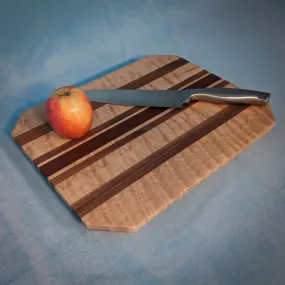 Small, Striped Curly Maple Cutting Board