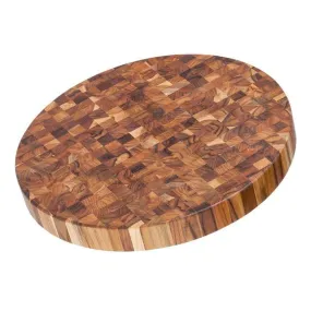 Teakhaus 303 Butcher Block Circular Cutting and Serving Board