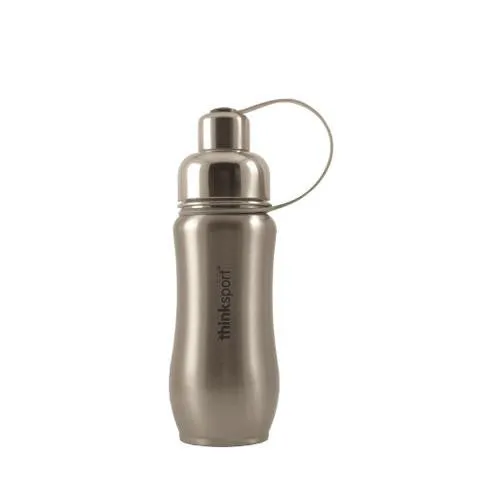 Thinksport Stainless Steel Sports Bottle - Silver - 12 Oz