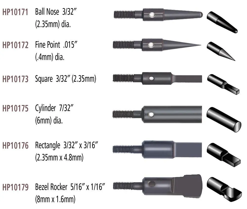 Threaded Anvil Points, 6pcs