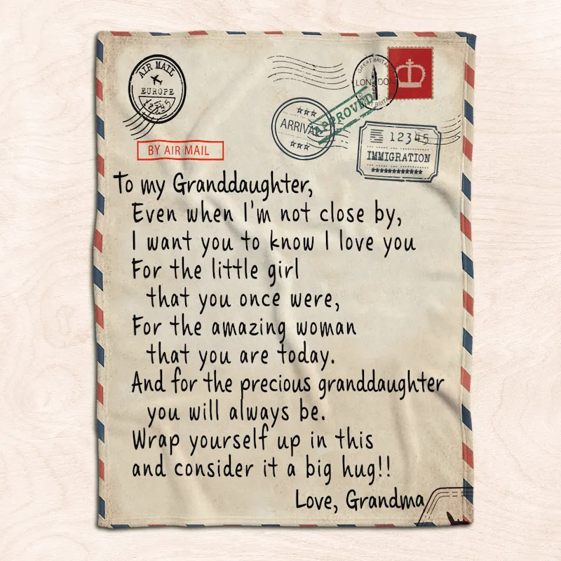 To My Granddaughter - From Grandma - I Want You To Know G016 - Premium Blanket