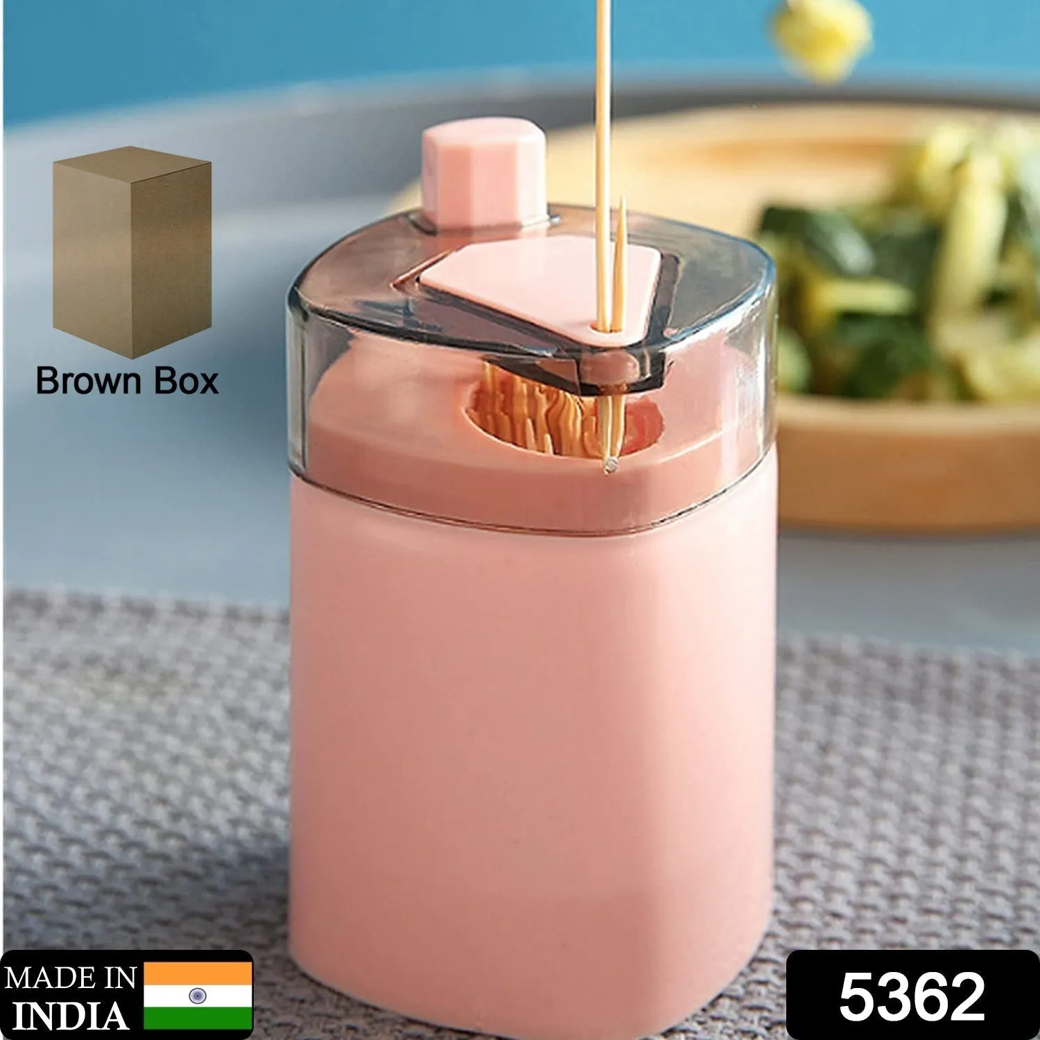 Toothpick Holder Dispenser, Pop-Up Automatic Toothpick Dispenser, Toothpick Storage Box