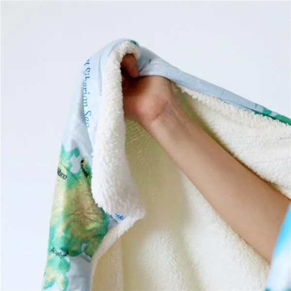 Tropical Palm Leaves Cozy Hooded Blanket