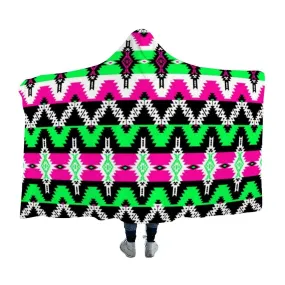 Two Spirit Ceremony Hooded Blanket