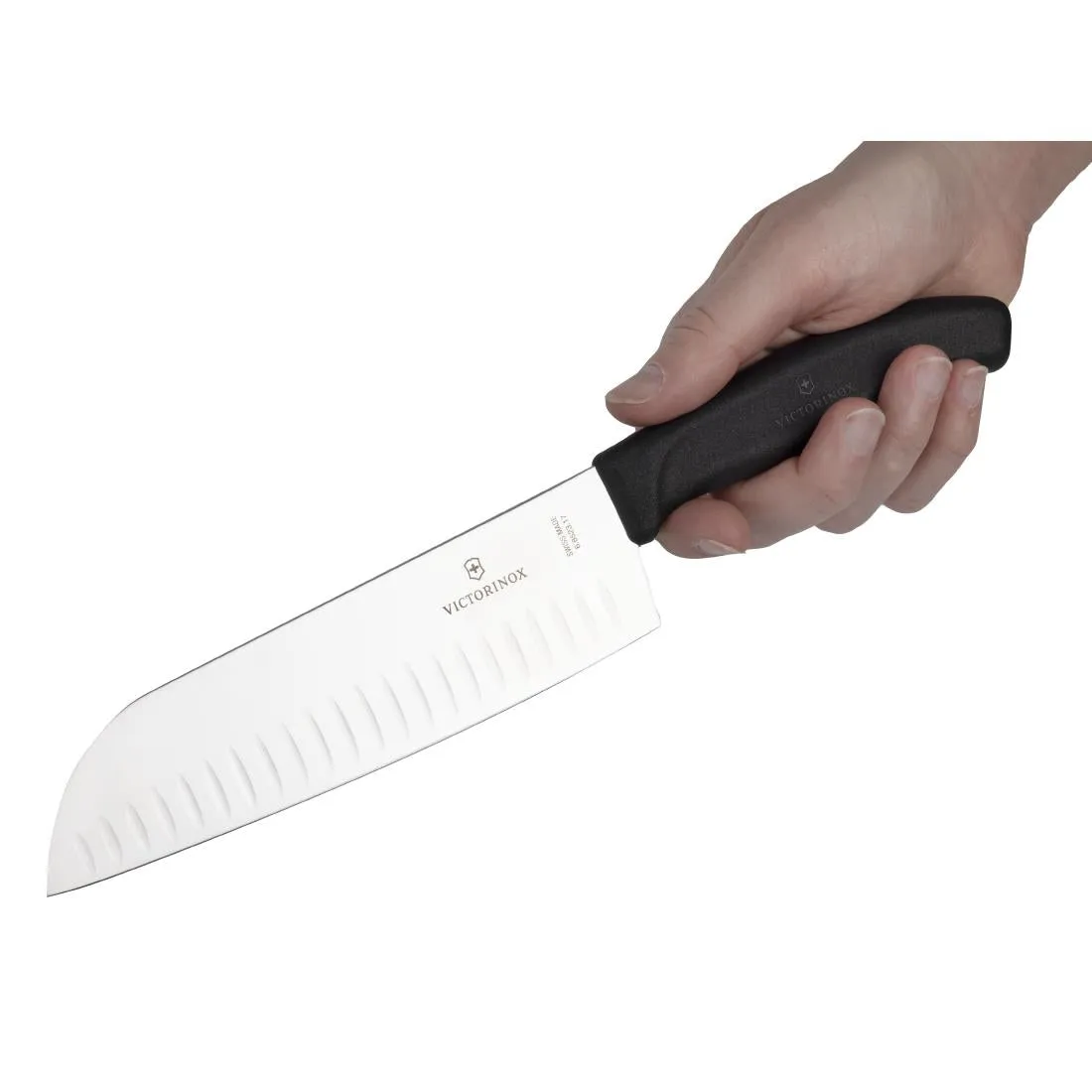 Victorinox Santoku Knife Fluted Edge 17.1cm - D828