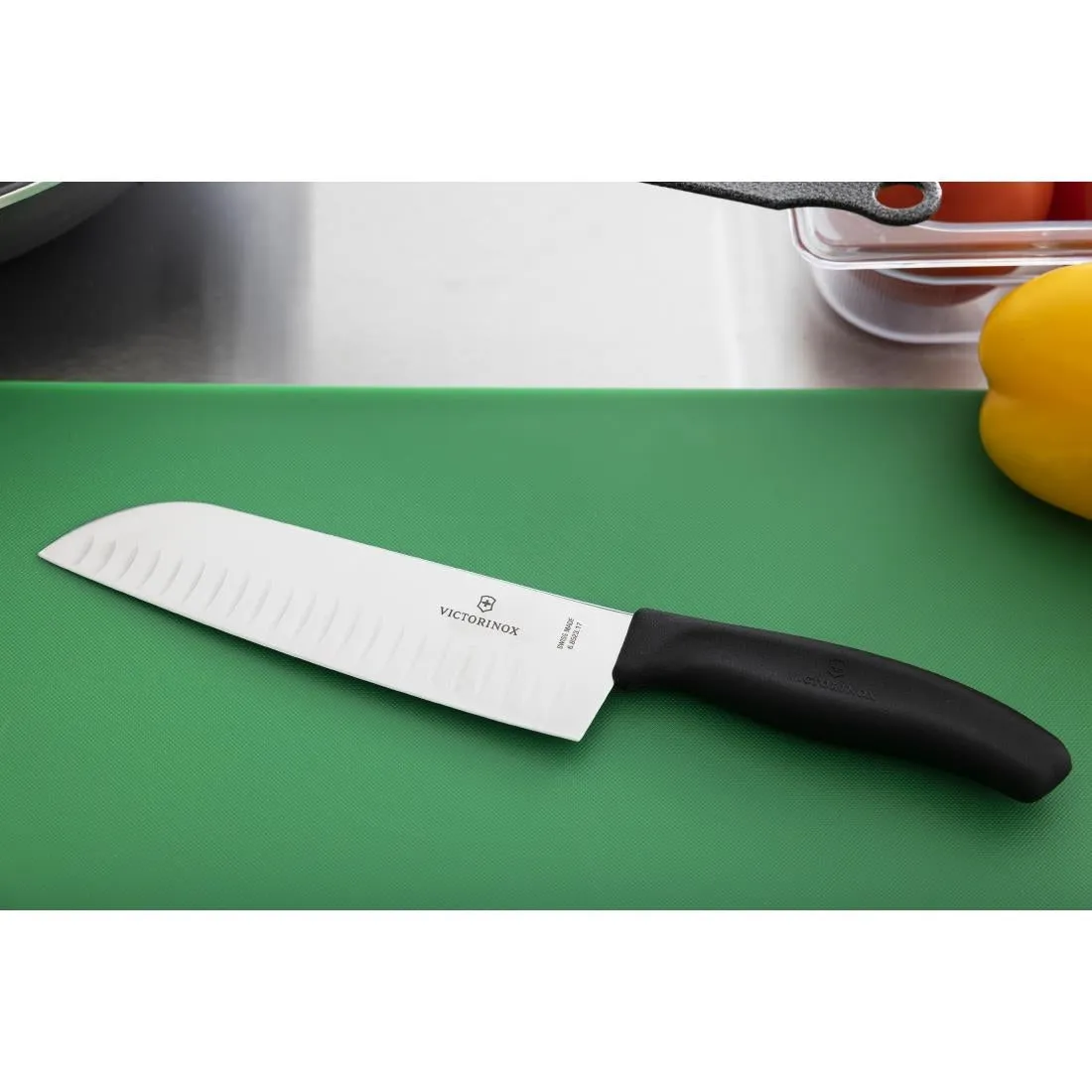 Victorinox Santoku Knife Fluted Edge 17.1cm - D828