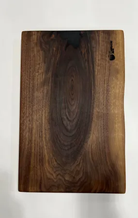 Walnut and Black Epoxy Slab Charcuterie board