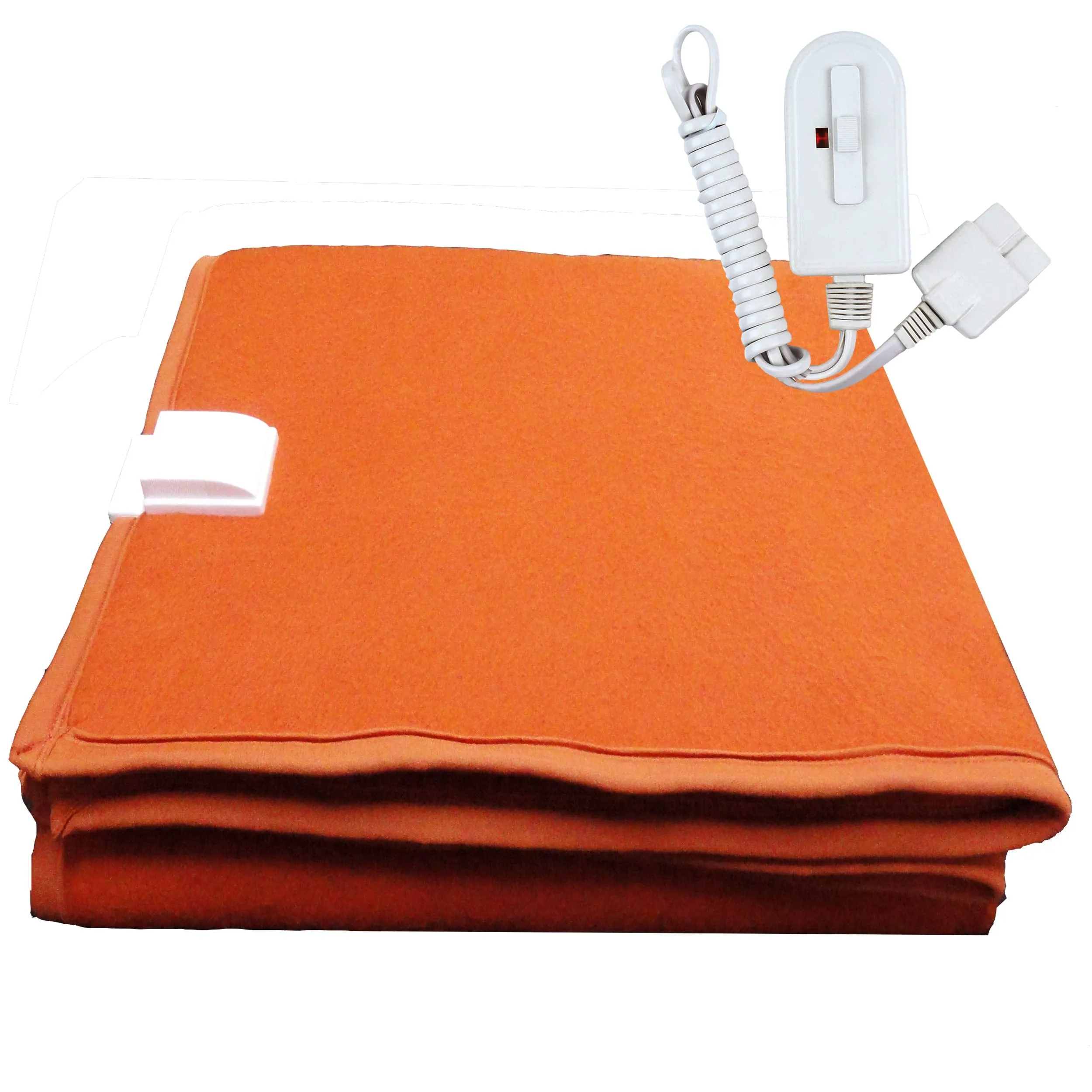 Winter Care Entirely Made in India A-One Single Bed Electric Blanket Saffron (90 x 150 cm)